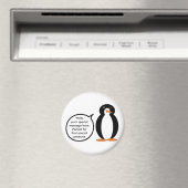 Persoonlijke Pinguïndame Ms. Penguin in haar bloot Magneet (Insitu (Vaatwasser))