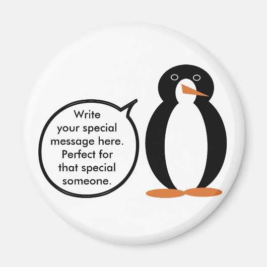 Persoonlijke Pinguïndame Ms. Penguin in haar bloot Magneet (Voorkant)