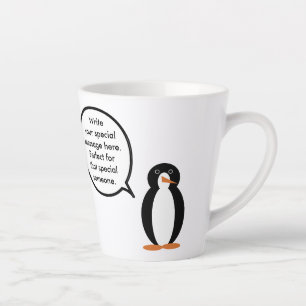 Persoonlijke Pinguïndame Ms. Penguin in haar verja Latte Mok