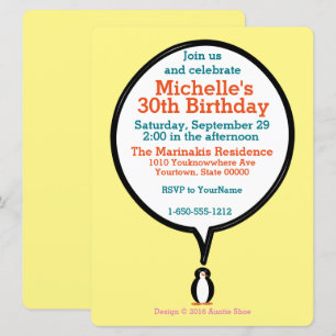 Persoonlijke Pinguïndame Ms. Penguin in Verjaardag Kaart