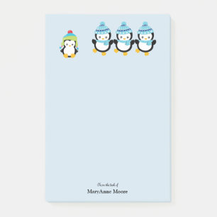Persoonlijke Pinguïns Aangekleed voor Winter Post-it® Notes