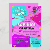 Persoonlijke Pink Rock klimmen verjaardag Kaart (Voorkant / Achterkant)