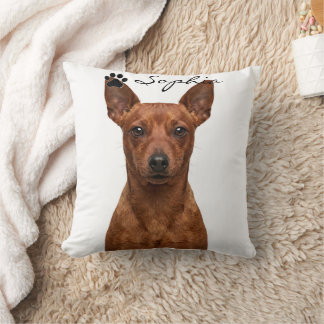 Persoonlijke Pinscher Oren Hond Foto Worp Kussen