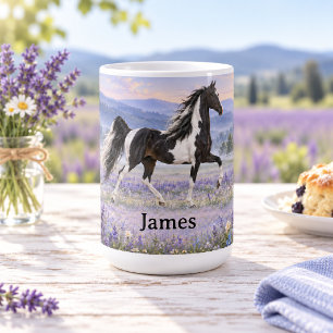Persoonlijke Pinto American Saddlebred Lavendel Koffiemok