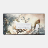 Persoonlijke Pioen Waterkleur Bloei Bureaumat (Keyboard & Muis)