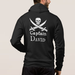 Persoonlijke piraat kapitein Zip Hoodie