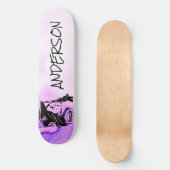 Persoonlijke piraat Lady Paars Persoonlijk Skateboard (Voorkant)