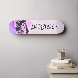 Persoonlijke piraat Lady Paars Persoonlijk Skateboard