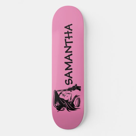 Persoonlijke piraatdame persoonlijk skateboard (Voorkant)
