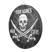 Persoonlijke piraatgrove Man Dartbord (Voorkant Rechts)