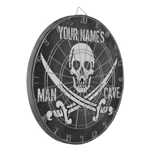 Persoonlijke piraatgrove Man Dartbord (Voorkant Links)