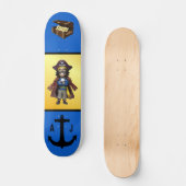Persoonlijke piraatschatten en anker skateboard (Voorkant)