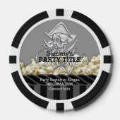 Persoonlijke Pirate Day Party Pokerchips (Voorkant)