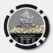 Persoonlijke Pirate Day Party Pokerchips (Achterkant)