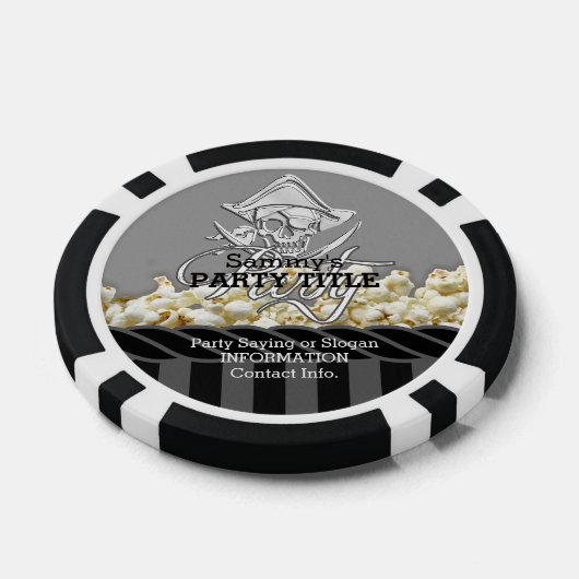 Persoonlijke Pirate Day Party Pokerchips (Enkel)