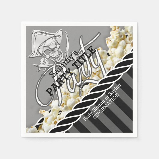 Persoonlijke Pirate Day Party Servetten (Voorkant)