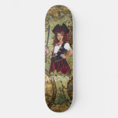 Persoonlijke PIRATE GIRL Persoonlijk Skateboard (Voorkant)