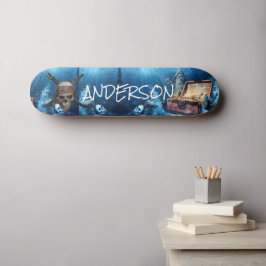 Persoonlijke Pirate Skull & Cross Swords Persoonlijk Skateboard