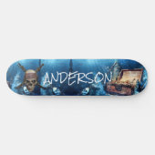Persoonlijke Pirate Skull & Cross Swords Persoonlijk Skateboard (Horizontaal)
