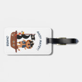 Persoonlijke Piratenleeuw voor Kinderen  Bagagelabel (Achterkant horizontaal)