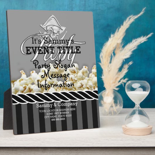 Persoonlijke piratenpartij fotoplaat (Zijkant)