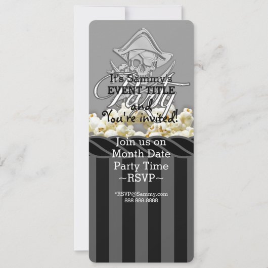 Persoonlijke piratenpartij kaart (Voorkant)