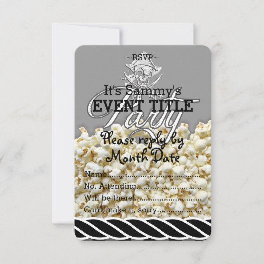 Persoonlijke piratenpartij kaart (Voorkant)