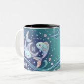 Persoonlijke Pisces Sterrenbeeld Mok (Voorkant links)