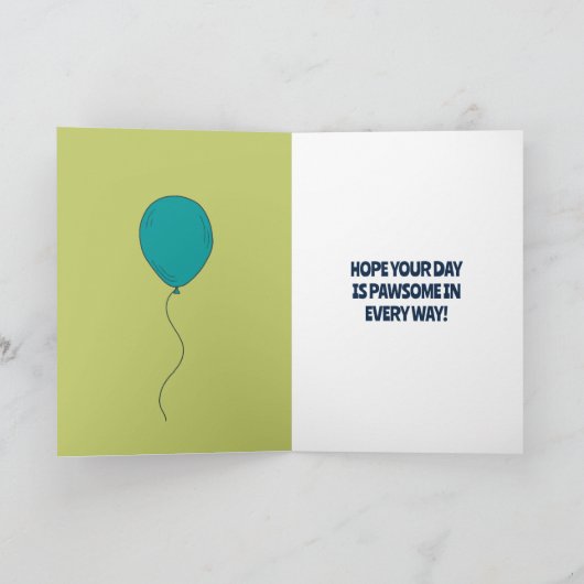 Persoonlijke Pit Bull Puppy met Bril Kaart (Binnen)