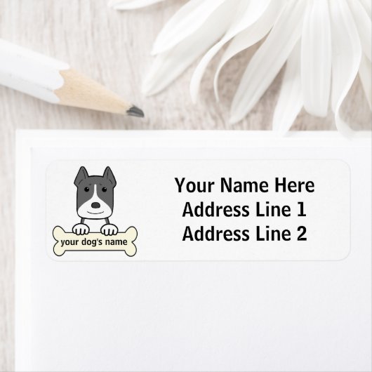 Persoonlijke Pitbull Etiket (Insitu)