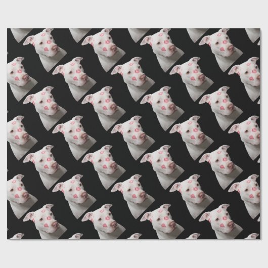 Persoonlijke Pitbull Lover Cadeaupapier (Vlak)
