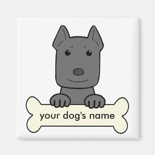 Persoonlijke Pitbull Magneet (Voorkant)