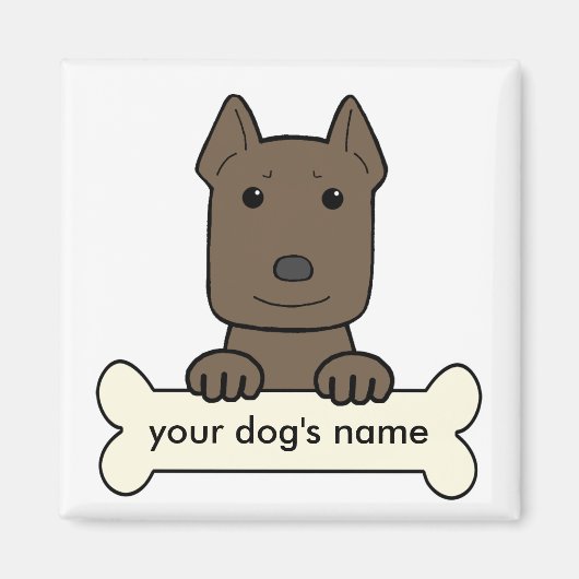 Persoonlijke Pitbull Magneet (Voorkant)