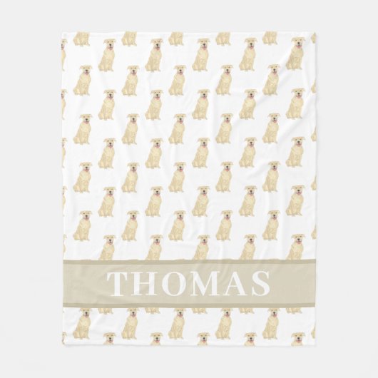 Persoonlijke Pitbull Staffy (Reebruin)  Fleece Deken (Voorkant)