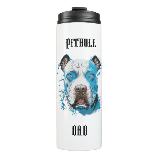 Persoonlijke Pitbull Vader Thermosbeker (Voorkant)