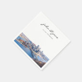 Persoonlijke Pittsburgh Skyline Cocktail Napkin Servet (Hoek)