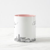 Persoonlijke Pittsburgh trouwkoffiemok Mok (Midden)