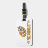 Persoonlijke Pizza Bagagelabel (Voorkant verticaal)