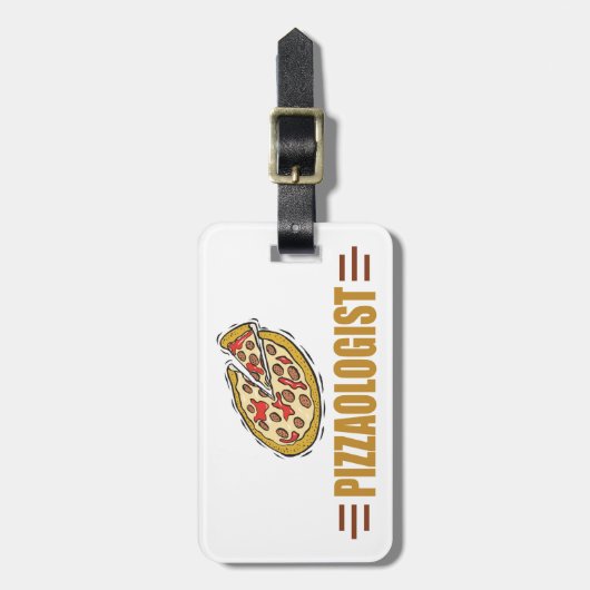 Persoonlijke Pizza Bagagelabel (Voorkant verticaal)