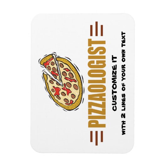 Persoonlijke Pizza Magneet (Verticaal)