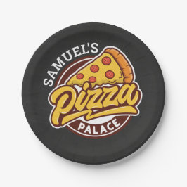 Persoonlijke Pizza Palace Verjaardagsfeestje, Elke Papieren Bordje
