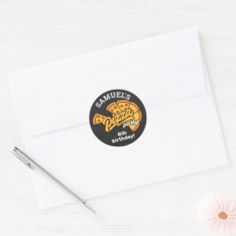 Persoonlijke Pizza Palace Verjaardagsfeestje, Elke Ronde Sticker