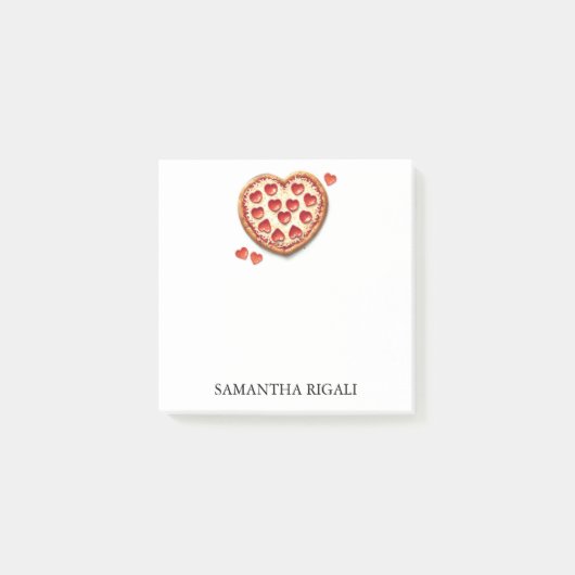 Persoonlijke Pizza Post-it Notities Post-it® Notes (Voorkant)