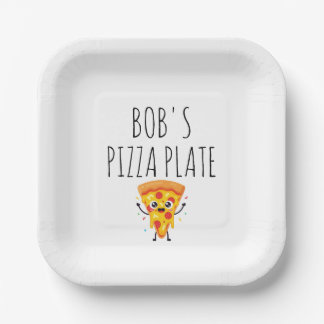 Persoonlijke pizzabord papieren bordje