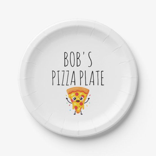 Persoonlijke pizzabord papieren bordje (Voorkant)