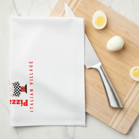 Persoonlijke Pizzaiolo Pizza Chef Theedoek (Quarter Fold)