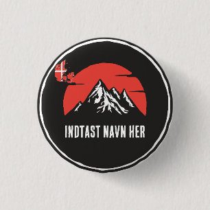 Persoonlijke plaatsnaam door Denemarken ontwerp Ronde Button 3,2 Cm