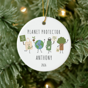 Persoonlijke Planeet Beschermer Kerst Ornament