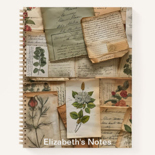 Persoonlijke planner met bloemenseffemeer notitieboek