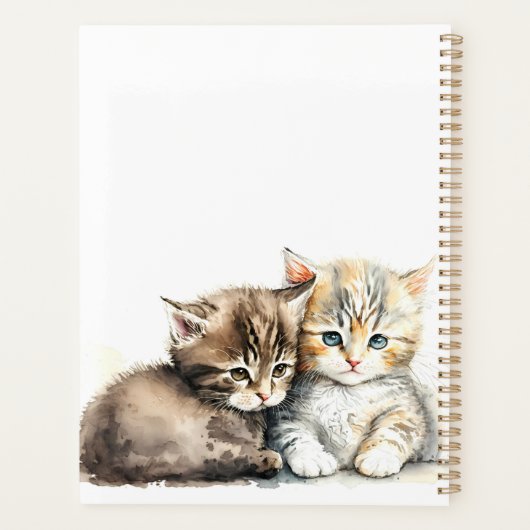 Persoonlijke planner met cute katje (Achterkant)